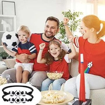 MIAHART 24Pcs Soccer Bracelets - Adjustable and Fun