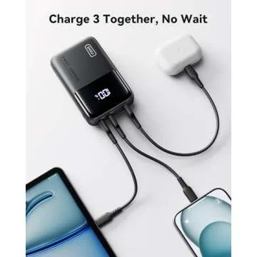 INIU 100W Power Bank, Mini Size 25000mAh High Capacity Laptop Portable Charger, USB C in&Out Tablet Powerbank, Smart Digital Display Phone Charger for iPhone 16 15, Samsung, iPad, MacBook, Laptop etc.