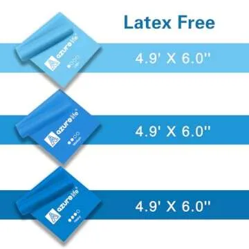AZURELIFE Resistance Bands for Yoga and Therapy Workouts
