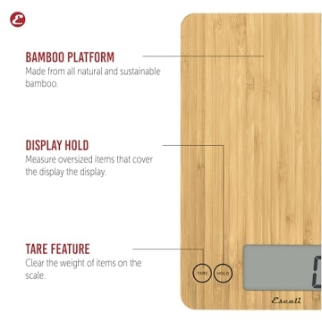 Escali Arti Digital Food Scale for Precise Kitchen Measurements