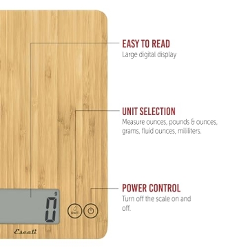 Escali Arti Digital Food Scale for Precise Kitchen Measurements