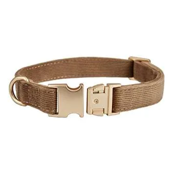 Petiry Luxury Soft Dog Collar with Durable Metal Buckle