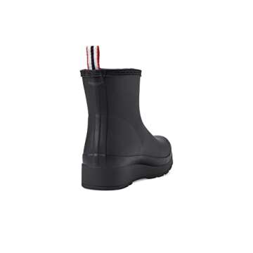 Hunter Footwear Women's Play Short Insulated Rain Boot, Black, 8