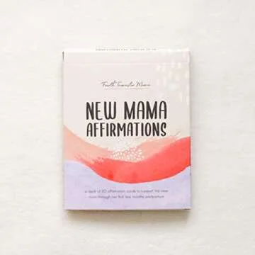 New Mama Affirmations - A Warm and Vibrant Deck of 20 Uplifting Postpartum Affirmation Cards to Support New Moms Through the Fourth Trimester and Beyond | New Mom Gift For Women After Birth