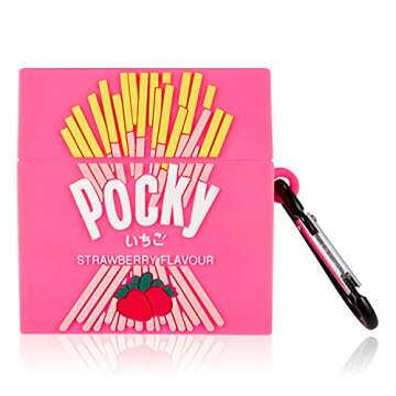 Mulafnxal for Airpod Pro 2019/Pro 2 Gen 2022 Case, Cute 3D Funny Soft Silicone Air pods Pro Cover, Fun Cool Design Skin Shell, Stylish Drink Fashion Keychain Cases for Airpods Pro (PK Cookies)