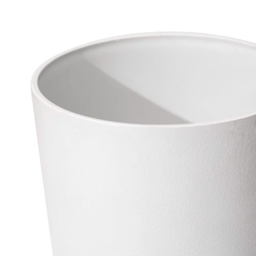 LA Jolie Muse Elegant Tall White Planters Set of 2