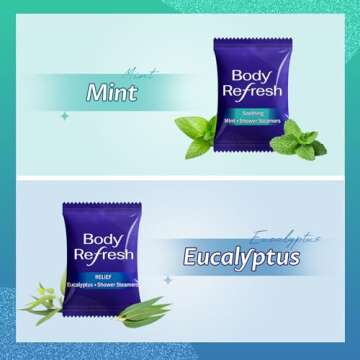 Shower Steamers Aromatherapy - 8 Pack Shower Bombs with Essential Oils Mint Eucalyptus Scent, Birthday Gifts for Women Men Who Have Everthing, Mothers Day Gifts, Graduation Gifts for Her Him