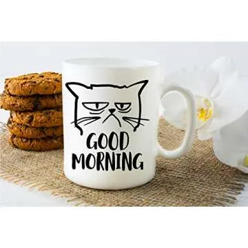 CBTwear Good Morning Grumpy Cat Mug 11oz - Great Gift