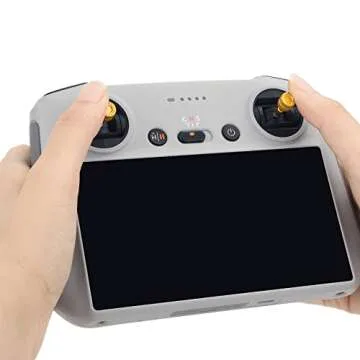 Mini 3 Pro Remote Control Sticks for DJI RC, Aircraft aluminum Alloy Controller Thumb Stickers/Joystick/Rocker Replacement Parts for DJI Mini 3 Pro Accessories (Gold)