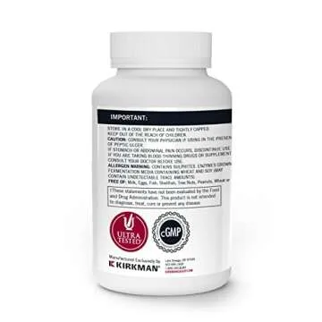 Kirkman - Biofilm Defense Disruptor and Buster - W/Lipase and Glucoamylase - Enzymes for Digestion for Men and Women - Protects Immune System - 60 Supplement Capsules