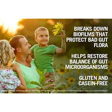 Kirkman - Biofilm Defense Disruptor and Buster - W/Lipase and Glucoamylase - Enzymes for Digestion for Men and Women - Protects Immune System - 60 Supplement Capsules