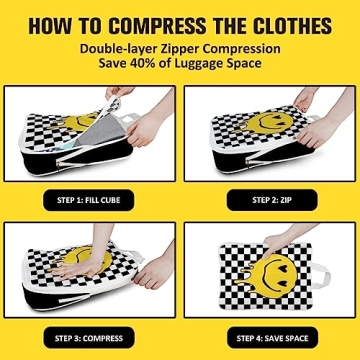 6 Compression Packing Cubes for Stylish Travel Organization