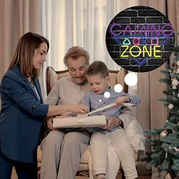 Gaming Zone Neon Sign - Dimmable USB Powered Decor