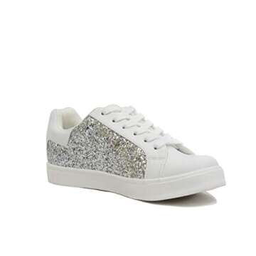 Soda Wander Lace-up Glitter Sneakers for Ultimate Comfort