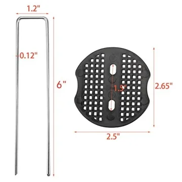 100 Pack Landscape Staples for Strong Garden Support