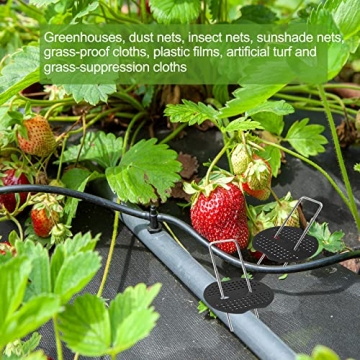 100 Pack Landscape Staples for Strong Garden Support