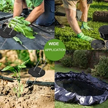 100 Pack Landscape Staples for Strong Garden Support