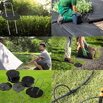 100 Pack Landscape Staples for Strong Garden Support