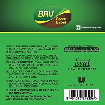 BRU Green Label Coffee 200g - Rich Aroma & Flavor