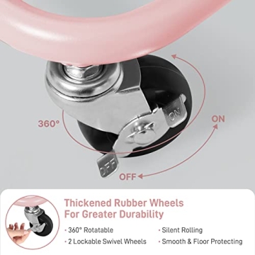 E&D Furniture 3-Tier Rolling Storage Cart - Chic Organization