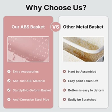 E&D Furniture 3-Tier Rolling Storage Cart - Chic Organization