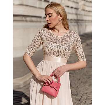 Elegant Ever-Pretty Sequin Evening Dress for Women