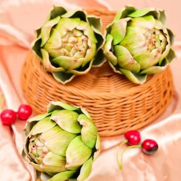 Meiwlong Realistic Faux Artichokes for Home Decor