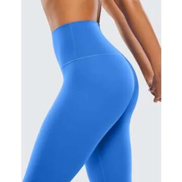 CRZ YOGA Butterluxe High Waisted Lounge Legging 25" - Buttery Soft Workout Yoga Pants for Women Sparkle Blue Small