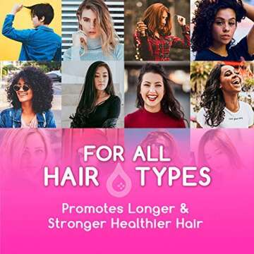 Biotin 5000 mcg - (ONE Daily) | Hair Growth Vitamins with Coconut Oil | Supports Healthy Hair Skin and Nails | Non GMO,Organic(1 Month Supply)