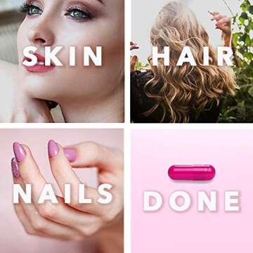 Biotin 5000 mcg - (ONE Daily) | Hair Growth Vitamins with Coconut Oil | Supports Healthy Hair Skin and Nails | Non GMO,Organic(1 Month Supply)