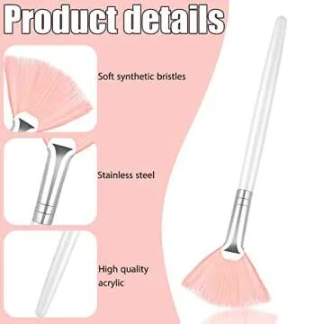 Patelai 14-Piece Fan Brushes for Flawless Application