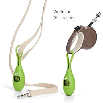 Earth Rated Dog Poop Bag Holder with Dog Poop Bags, Durable and Guaranteed Leakproof, Lavender Scented, 1 Dispenser and 15 Bags