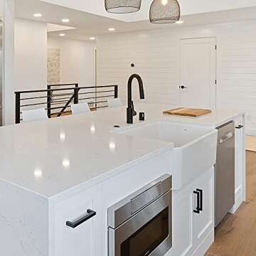 homdiy 30 Pack 3 Inch Black Cabinet Pulls Square Black Drawer Handles - Matte Black Kitchen Cabinet Hardware Bar Handles for Cabinets,Cupboard,Bathroom