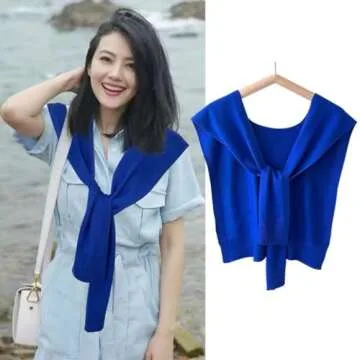 WaJuemy Lightweight Sweater Cardingan Shawl Wrap for Women