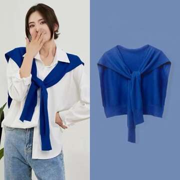 WaJuemy Lightweight Sweater Cardingan Shawl Wrap for Women