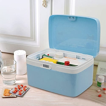 eoere Medicine Box with Lock - Child Safety Storage Solution