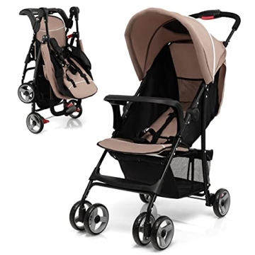 HONEY JOY Lightweight Stroller - Compact Travel Companion for Families