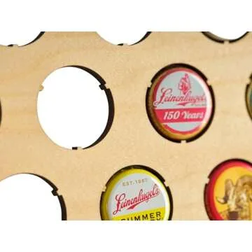 All 50 States Beer Cap Map - New Jersey Beer Cap Map - Semi-glossy Maple Wood - Skyline Workshop - Great Christmas gift!