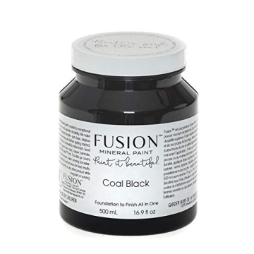 Fusion Mineral Paint 500 ml Coal Black - Seamless Finish for All Projects