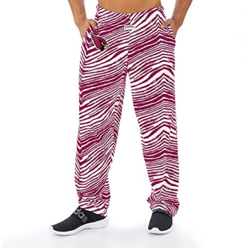 Zubaz NFL Men's Classic Zebra Print Arizona Cardinals Pants - Comfy & Stylish
