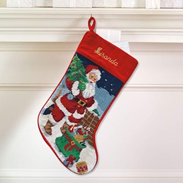 Lillian Vernon Personalized Needlepoint Christmas Stocking