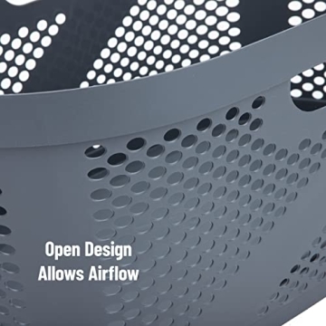 Mind Reader 40L Stylish Laundry Basket for Small Spaces