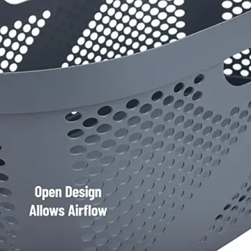 Mind Reader 40L Stylish Laundry Basket for Small Spaces