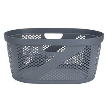 Mind Reader 40L Stylish Laundry Basket for Small Spaces