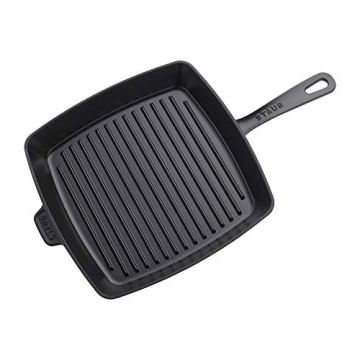 Staub 12" Cast Iron Grill Pan - Premium Cooking Essentials