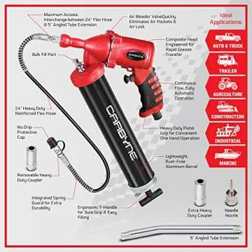 Carbyne Air Grease Gun: Fully Automatic, Continuous Flow for Professionals
