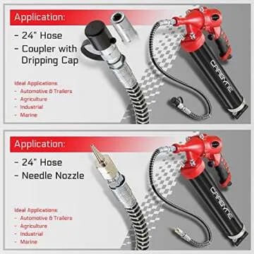 Carbyne Pneumatic Grease Gun - Automatic Greasing Made Easy