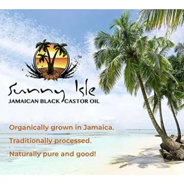 Sunny Isle Jamaican Black Castor Oil 4oz | 100% Natural Treatment for Hair, Scalp and Skin