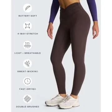 Aoxjox High Waisted Yoga Pants - Soft & Stylish Leggings