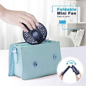 SHINIC Portable Handheld Fan with Power Bank and 20 Hour Runtime